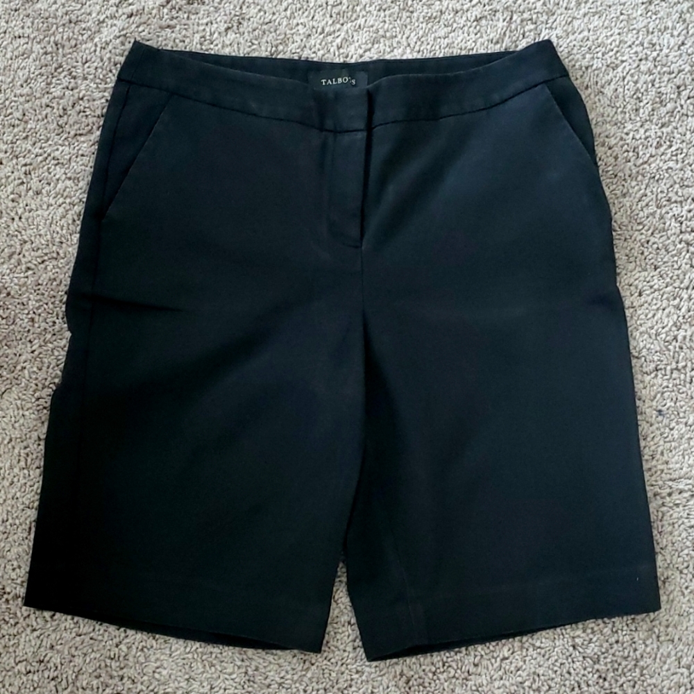 Talbots Black Bermuda Shorts